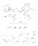 Controls Springs Diagram and Parts List for 294442-0360-01  Briggs and Stratton Engine